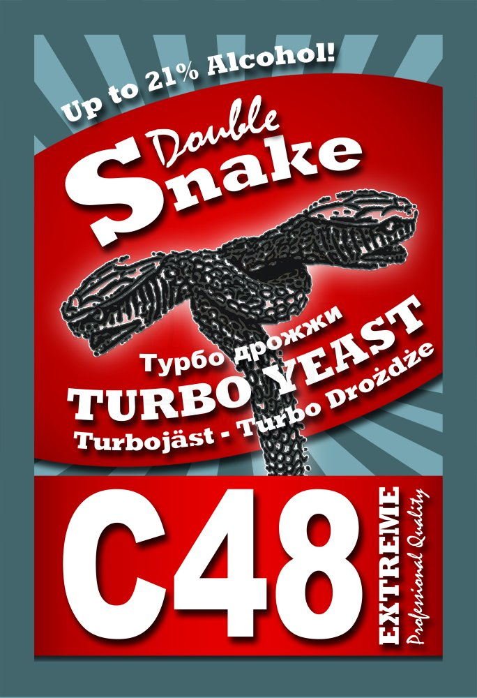 Дрожжи DoubleSnake C48 Turbo 130г