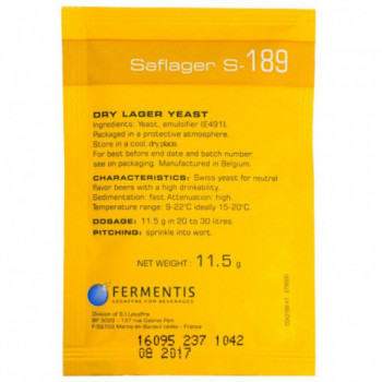 Дрожжи Fermentis SaLager S-189 11.5г